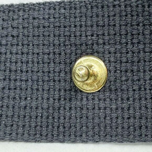 Blue and White Wide Strappy Web Post Belt Size Small S Womens - Picture 4 of 7